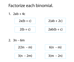 Factoring Binomials
