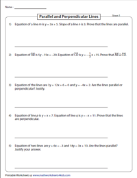 Prove the Relationship: Equations and Slopes