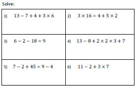 Order of Operations Worksheets275 Images - Frompo