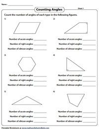 Identifying Acute, Obtuse and Right Angles Practice, Geometry Practice  Problems