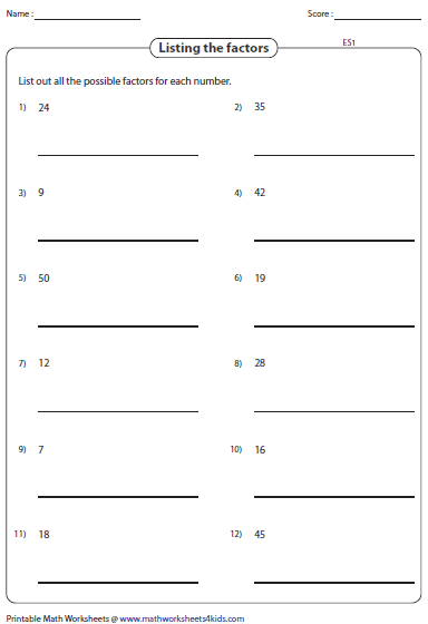 Factoring Over Real Numbers Worksheet