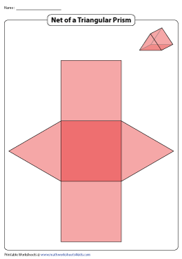 Hexagonal Prism Net Printable