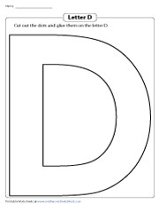 letter d worksheets