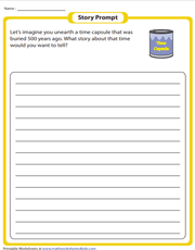 8th grade writing prompts worksheets