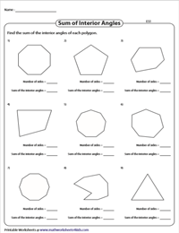 Interior Angles Exterior Angles And The Sum Polygon