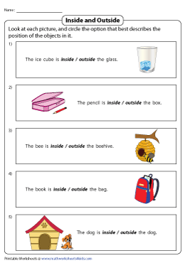 inside and outside worksheets
