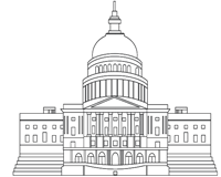 capitol building coloring page
