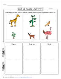 tall and short worksheets