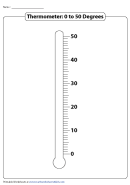 blank thermometer coloring page