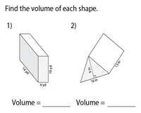 volume of right prism worksheet